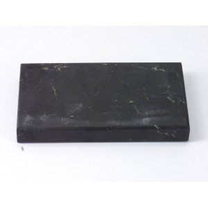 Плитка шунгитовая неполированная 10x6х1,2 cm