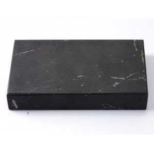 Плитка шунгитовая неполированная 10x6х1,6 cm